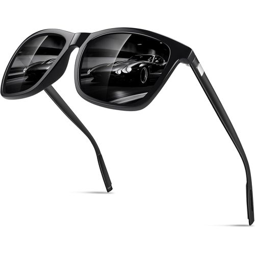 Lunettes De Soleil Homme Femme Polarisée Al-Mg Métal Retro Sport Uv400[Lunettes83]