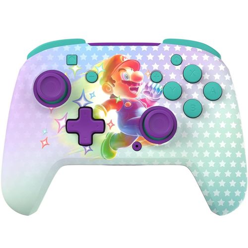 Manette Sans Fil Turtle Beach Rematch - Invincible Mario - Toutes Les Nintendo Switch, Brille Dans Le Noir, Batterie Rechargeable, Sous Licence Officielle Nintendo