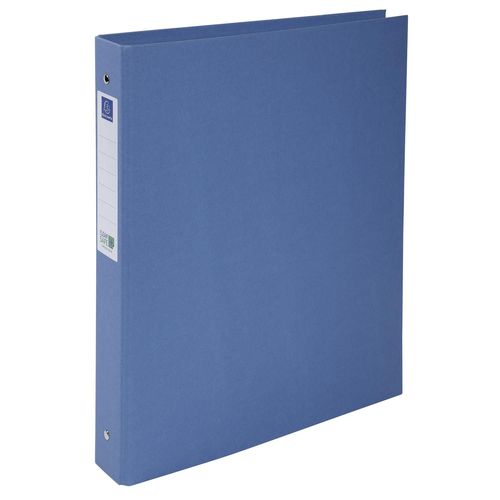 Exacompta Classeur Rigide 2 Anneaux 30mm Clean'safe - A4 - Bleu