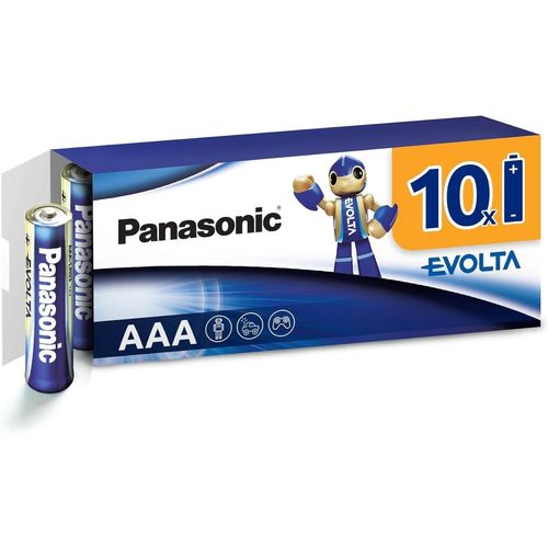 Panasonic EVOLTA Pack 10 piles Alcalines Ultimate AAA/LR03 1,5V