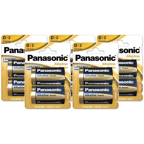 Panasonic Lot de 5 Lots de 2 Piles Alcaline Power LR20/D (Mono) 1,5 V