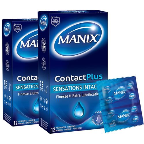Manix Lot De 2 Packs 12 Préservatifs Contactplus - Sensations Intactes