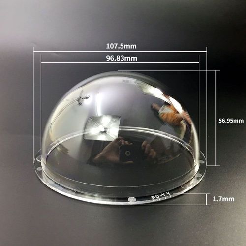Dôme de caméra de vidéosurveillance en acrylique 4 pouces intérieur/extérieur,couvercle transparent HD