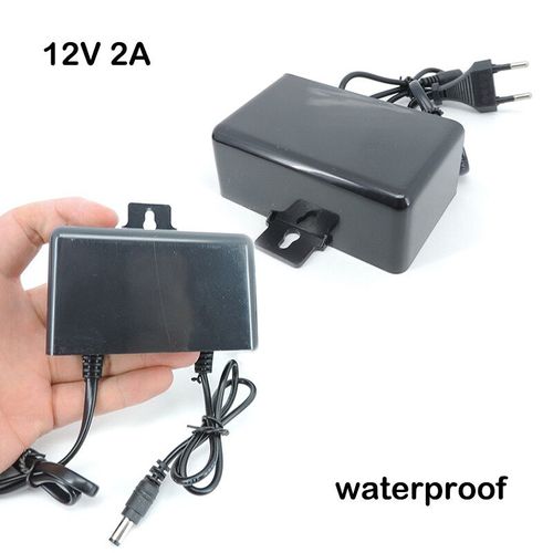 Adaptateur d'alimentation étanche pour caméra de vidéosurveillance,chargeur extérieur,prise UE et US,AC à DC 12V,pipeline 2000ma,L1 - Type prise ue