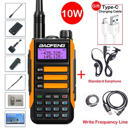 2025 Baofeng UV-16 Max IP68 étanche talkie-walkie double bande haute puissance CB Radio Vhf Uhf CB Ham Radio longue portée Radio bidirectionnelle - Type Orange-Package 3