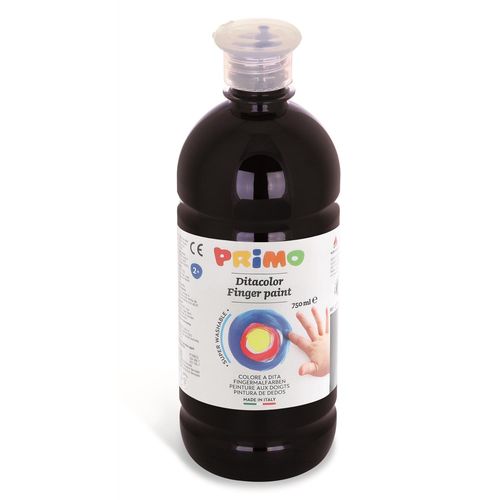 Primo Gouache Aux Doigts Flacon 750 Ml Bouchon Flux Control Noir