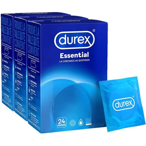 Durex Lot De 3 Pr¿Servatifs Essential - 24 Pr¿Servatifs