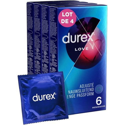 Durex Lot De 4 Bo¿Tes De 6 Pr¿Servatifs Lubrifi¿S Love