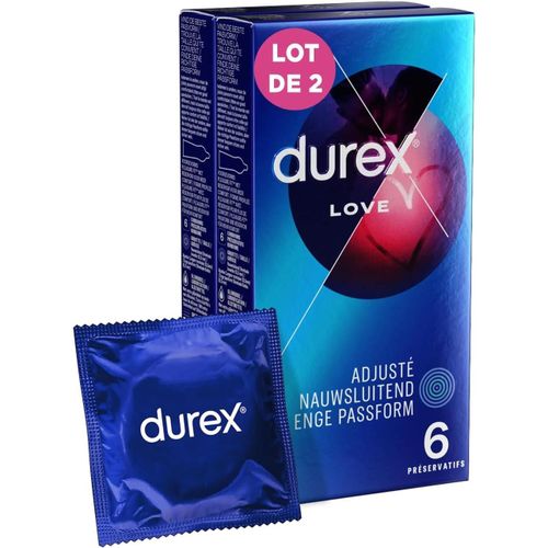 Durex Lot De 2 Bo¿Tes De 6 Pr¿Servatifs Lubrifi¿S Love