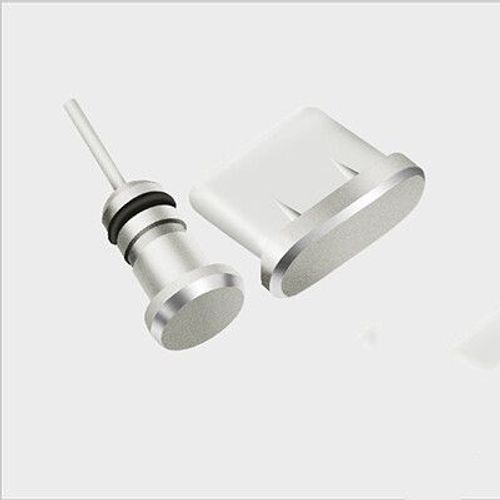 Port De Charge 3,5 Mm,Prise D'écouteur Ou Carte Sim Anti-Poussière,Accessoires Usb-C Pour Téléphone De Type C,Compatible Avec Samsung S10,S9,S8,Note 8,9,Huawei P10,P20,P30 Pro - Type Silver #A