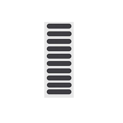 Filet Anti-Poussière Pour Haut-Parleurs,Film De Protection Autocollant Anti-Poussière Pour Iphone 15 14 12 11 13 Pro Max,Pour Samsung Redmi - Type 10 Black Long