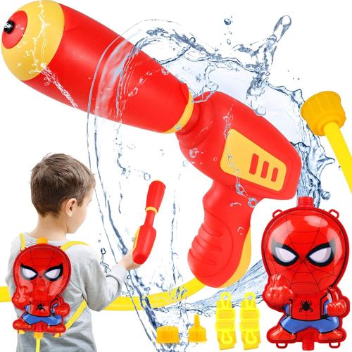 Pistolet À Eau Avec Réservoir À Dos, Pistolet Pour Enfants, Jouets D'eau Pour Garçons Âgés De 3 À 5 Ans, Super Pistolet À Eau, Jouet De Piscine Extérieure Pour Garçons Et Filles De 3, 4, 5, 6