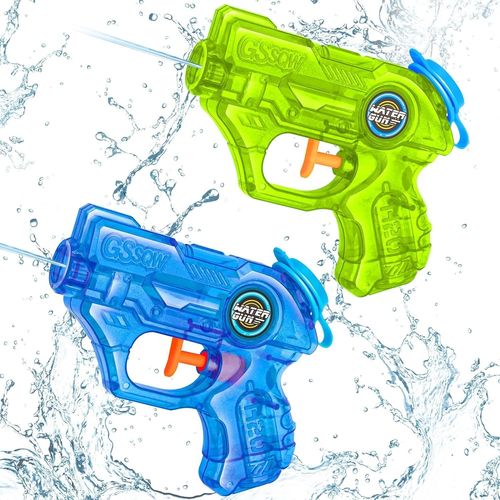 Pistolet À Eau Enfant, 2pcs Petit Pistolet À Eau, Pistolet À Eau Jouet, Mini Pistolet À Eau, Pistolet À Eau Pour Enfants Adultes, Pistolets Aquatiques, Jouets Pour Piscine Plage (Bleu Vert)
