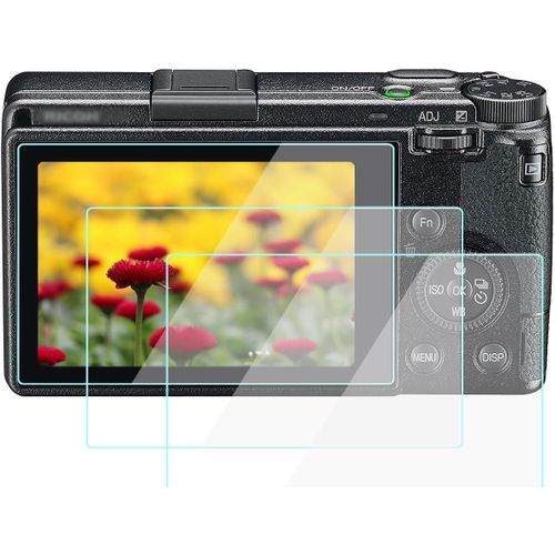 Lot de 3 Films de Protection d'écran en Verre trempé 9H pour Appareil Photo Compatible for Ricoh GR III, Anti-Rayures et Anti-Traces de Doigts