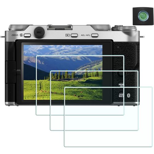 XM5 ¿ Lot de 3 films de protection d'écran pour appareil photo Fuji Fujifilm X-M5 (pour accessoires), 0,3 mm, haute définition, dureté 9H