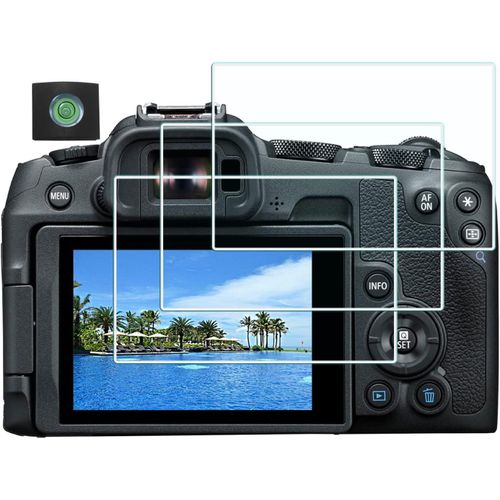 EOS R8 Lot de 3 films de protection d'écran pour appareil photo Canon EOSR8 (accessoires), haute définition 0,3 mm Dureté 9H
