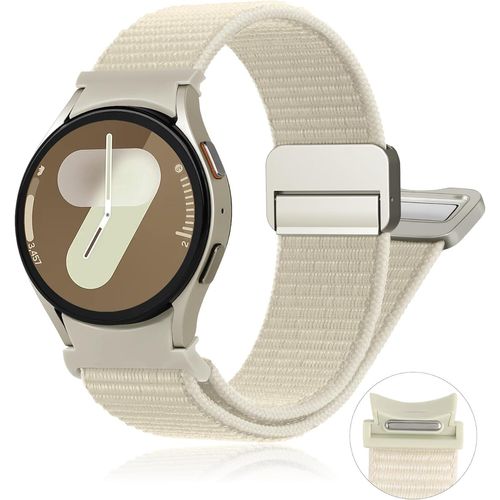 Bracelet Nylon Magnétique Un Clic Pour Samsung Galaxy Watch 7 6 5 4 Fe 40mm 44mm/6 Classic 47mm 43mm/5 Pro 45mm/4 Classic 46mm 42mm Homme/Femme,Bracelet Boucle Sport Pour Galaxy Wa[Bra571464]