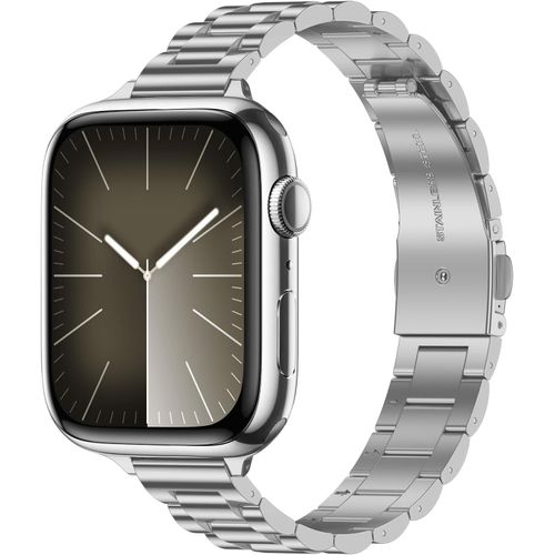 Bracelet Compatible Avec Apple Watch Bracelet 49mm 46mm 45mm 44mm 42mm Femmes Remplacement Bracelet Compatible Avec Apple Watch Ultra Se Série 10 9 8 7 6 5 4 3 2 1, Argent[Bra570939]