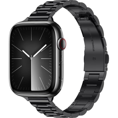 Bracelet Compatible Avec Apple Watch Bracelet 49mm 46mm 45mm 44mm 42mm Femmes Remplacement Bracelet Compatible Avec Apple Watch Ultra Se Série 10 9 8 7 6 5 4 3 2 1, Noir[Bra570941]