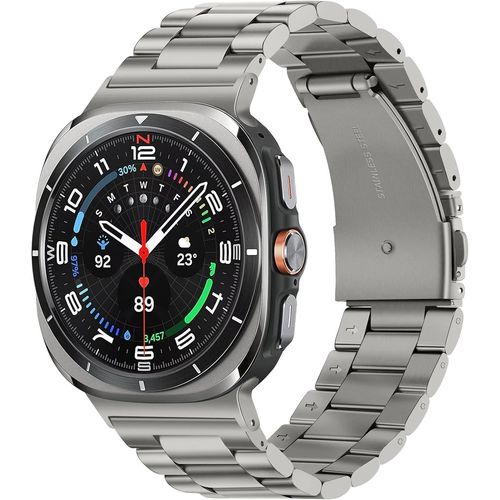 Bracelet Compatible Avec Samsung Galaxy Watch Ultra 47mm Bracelet Montre En Acier Inox Pour Galaxy Watch Ultra 47mm, Titane Gris[Bra570217]