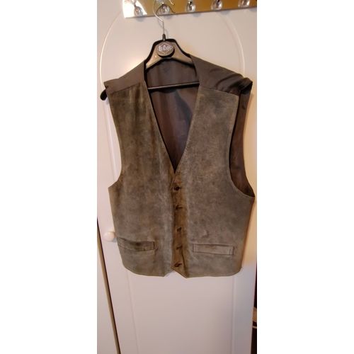 Gilet Sans Manche Cuir Homme