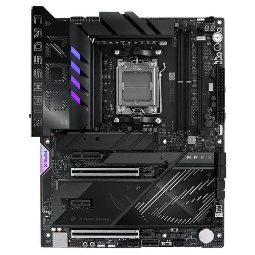 ASUS ROG CROSSHAIR X870E APEX - Carte-mère - ATX - Socket AM5 - AMD X870E Chipset - USB4, USB-C 3.2 Gen2, USB 3.2 Gen 2, USB 3.2 Gen 1, USB-C 3.2 Gen 2x2 - Wi-Fi 7, Bluetooth, 5 Gigabit Ethernet...