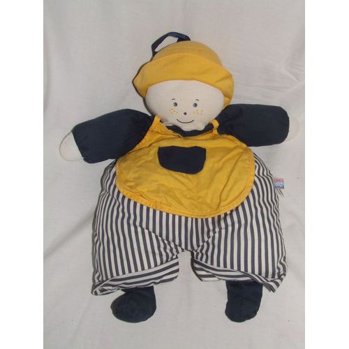 Poupee Sucre D Orge Range Pyjama Bleu Jaune 50 Cm