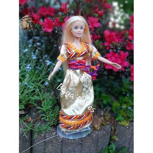 Robe Traditionnelle #Kabyle #Berbere #Amazigh Pour Poupée