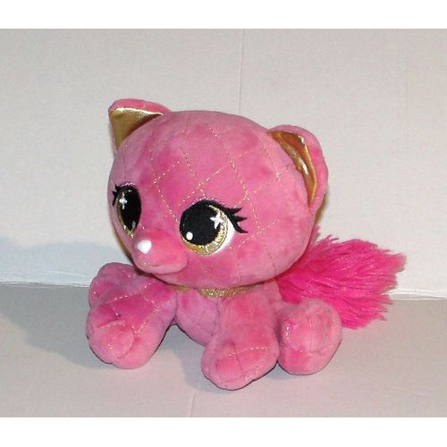 peluche plushes pets chat madame purrnel rose brillant doudou gund