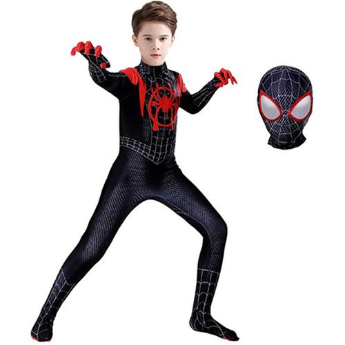 Costume cosplay Spider-Man Miles Morales Spiderman adulte enfants Halloween