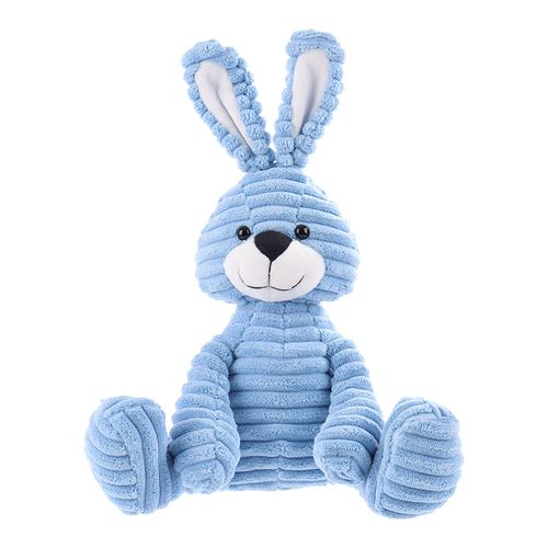 Apricot Lamb Jouets En Peluche En Velours Côtelé Lapin Bunny En Peluche Doux Câlin Parfait Pour Enfant Lapin En Velours Côtelé，Bleu Clair，23cm