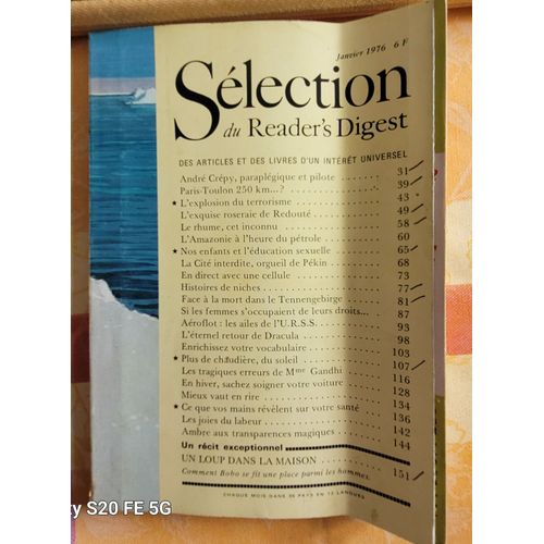 Selection Du Readers Digest Janvier 1976