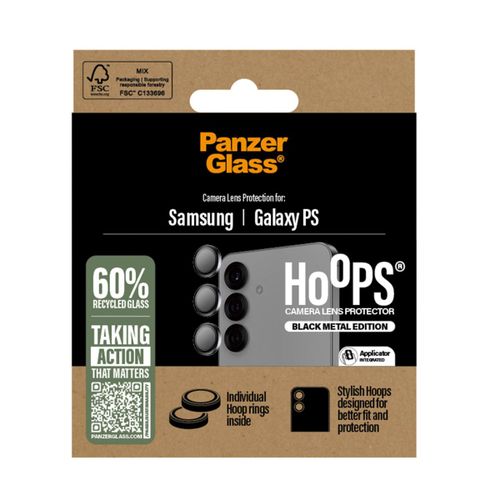 Panzerglass Protection Caméra Hoop Optic Rings Samsung Galaxy S25 Edge Noir