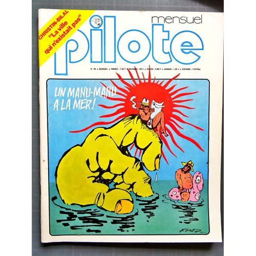Pilote Mensuel N°39 Bilal Fred Gotlib Alexis