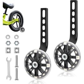 Stabilisateur Velo Enfant, Auxiliaire Roue Bicyclette, Roulette Velo Universelle Pour Vélos 12-20 Pouces, Roues D'entraînement Réglables Pour Enfants Roue Auxiliaire Pour 12 14 16 18 20 Pouces Vélo