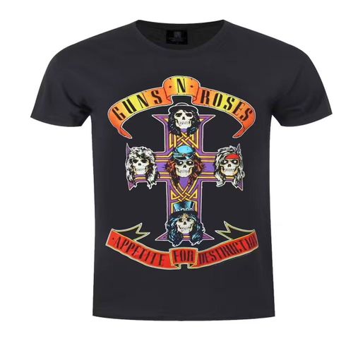 T-Shirt Guns N Roses Appetite For Destruction Noir Hard Rock