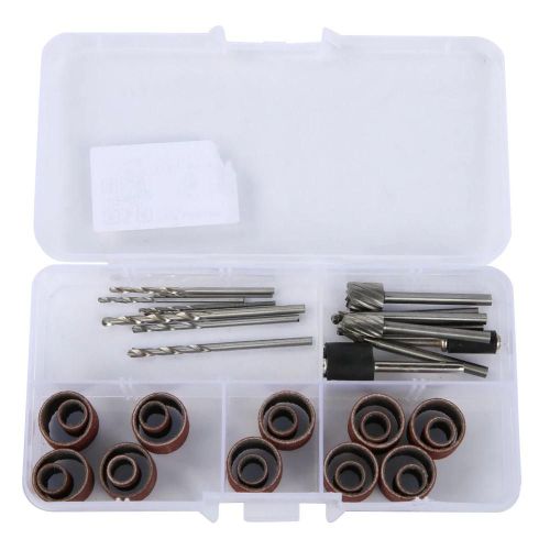 37 Pcs Kit D'accessoires De Broyeur Électrique Accessoire En Alliage De Papier De Verre Pour La Coupe Le Meulage Le Polissagecarpenter 2 Tête De Meulage Électrique