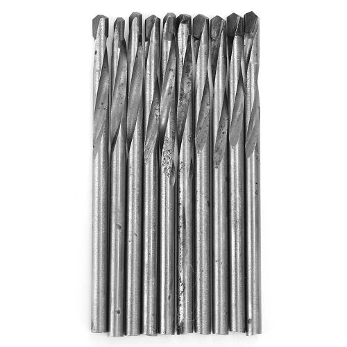 10pcs carbure tige droite trépan de forage torsadé pour bois plastique métal6.8mm