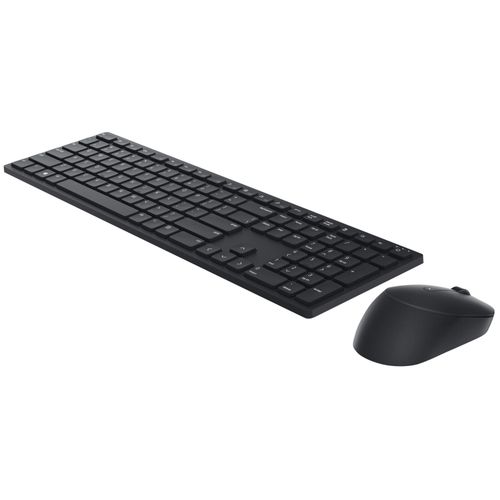 Dell Pro KM5221W - Ensemble clavier et souris - sans fil - 2.4 GHz - QWERTY - Espagnol - noir - avec 3 years NBD Advance Exchange