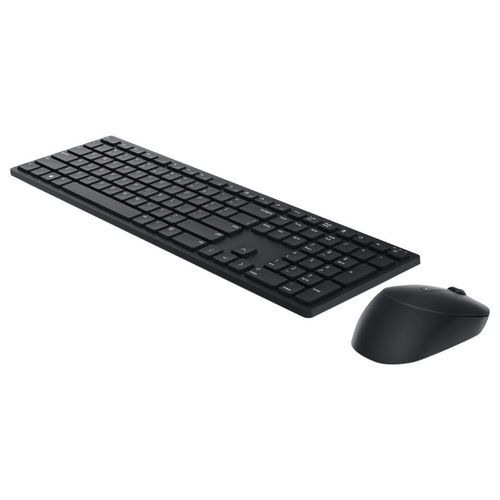 Dell Pro KM5221W - Ensemble clavier et souris - sans fil - 2.4 GHz - QWERTY - R.-U. - noir - avec 3 years NBD Advance Exchange