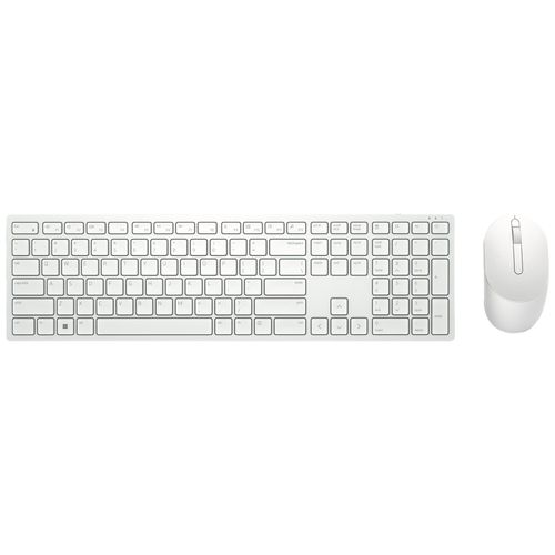 Dell Pro KM5221W - Ensemble clavier et souris - sans fil - 2.4 GHz - QWERTZ - Hongrois - blanc - avec 3 years NBD Advance Exchange