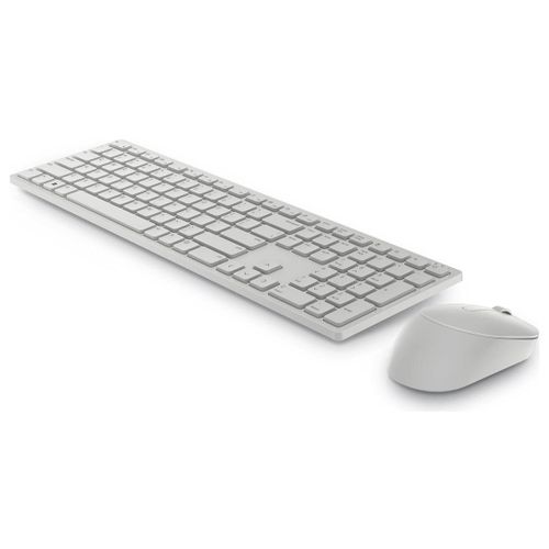 Dell Pro KM5221W - Ensemble clavier et souris - sans fil - 2.4 GHz - QWERTZ - Tchèque/Slovaque - blanc - avec 3 years NBD Advance Exchange
