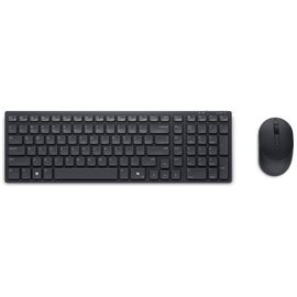Dell Pro Compact Silent Keyboard and Mouse - KM555 - Ensemble clavier et souris - sans fil - 2.4 GHz, Bluetooth 5.1 - QWERTY - International US - noir - avec 3 years NBD Advance Exchange