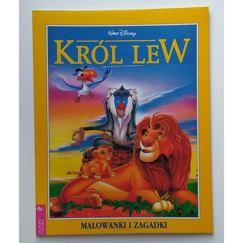 Cahier De Coloriages Le Roi Lion Walt Disney Król Lew
