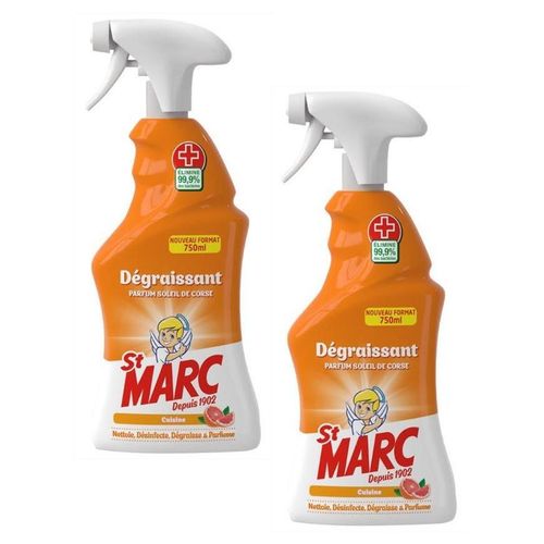 ST MARC Lot de 2 Pistolets Dégraissant Soleil de Corse 750ml