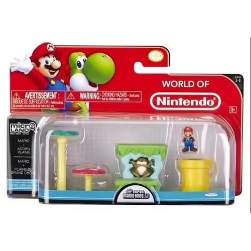Super Mario Bros - Figurine World Of Nintendo Microland Mario + Acorn Plains