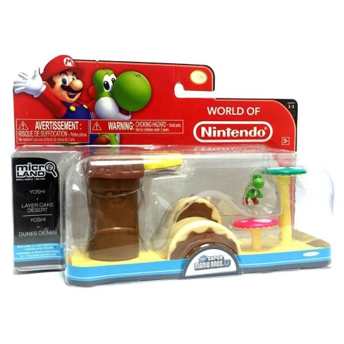 Super Mario Bros - Figurine World Of Nintendo Microland Yoshi + Dune De Miel