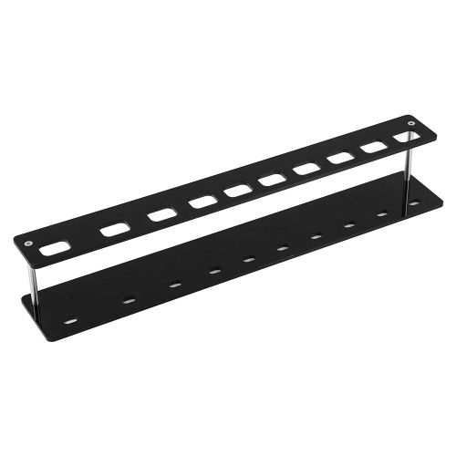 10 Grilles De Forme Ovale Maquillage Pinceaux Cosmétiques Présentoir Étagère De Séchage (Noir)
