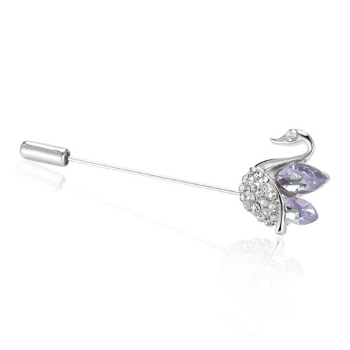 Homme À La Mode Mâle Zircon Décoration Broche Broche Vêtements Accessoires Décorations