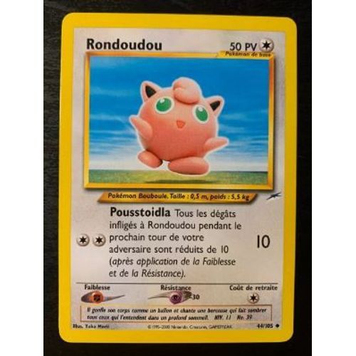 Pokémon Rondoudou 44 / 105 Neo Destiny Edition 2